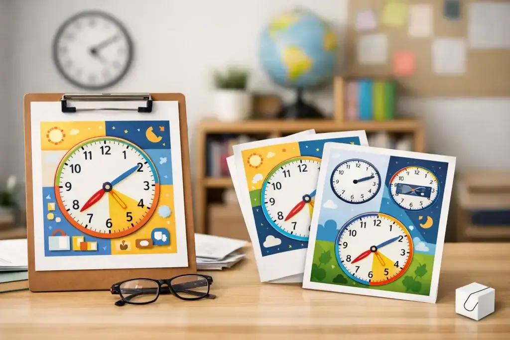 Klokkijken poster basisschool kiezen