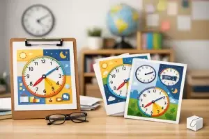 Klokkijken poster basisschool kiezen