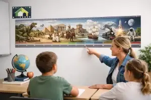 Tijdlijn poster geschiedenis in de klas